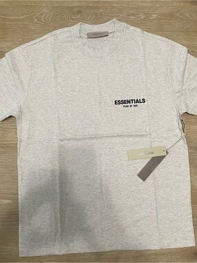 Fear of God ESSENTIALS Light Gray Crewneck T-Shirt